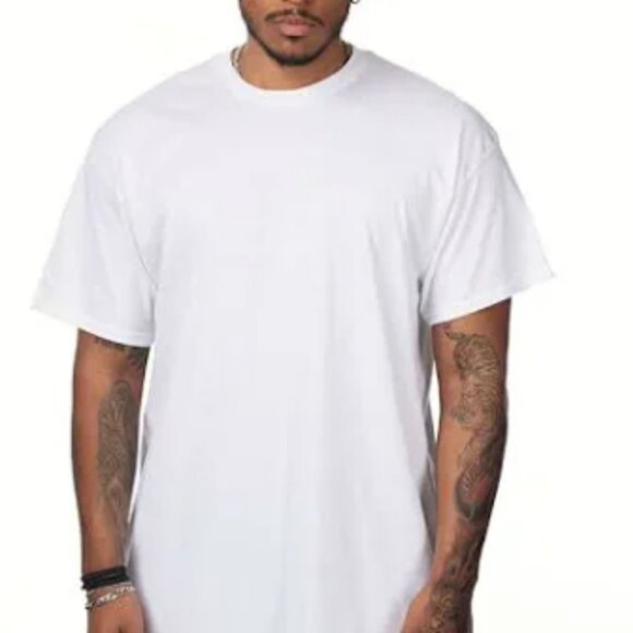 NEW Gildan Unisex Small Heavy Cotton Plain Crew Neck Short Sleeves T-Shir… - Picture 5 of 9